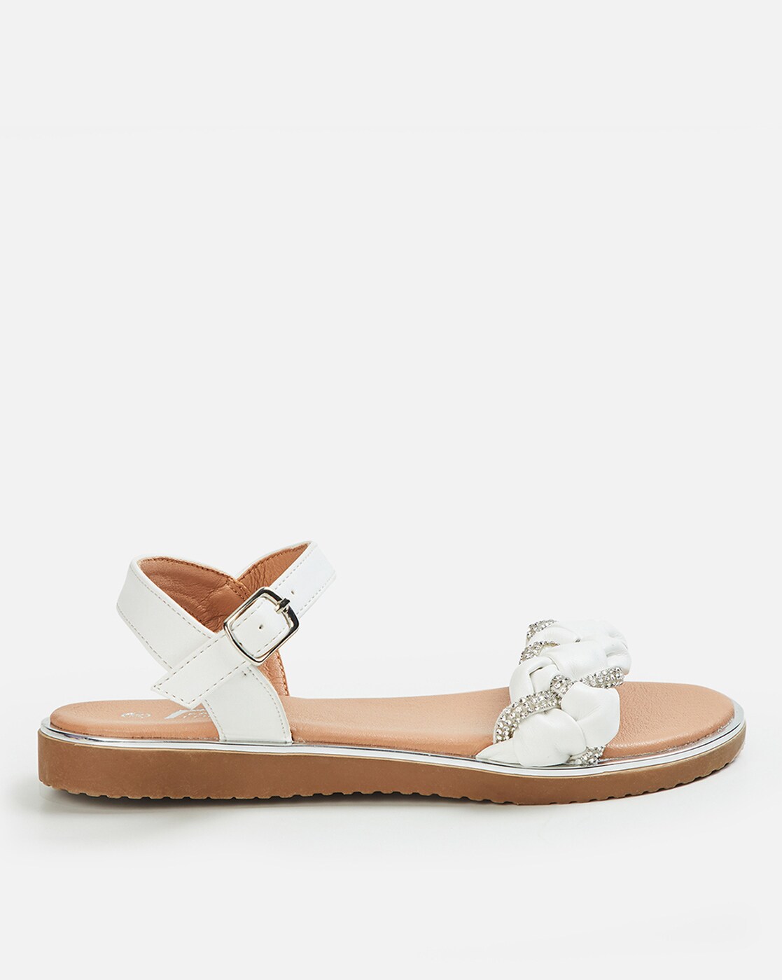 Buy White Sandals for Girls by FAME FOREVER BY LIFESTYLE Online