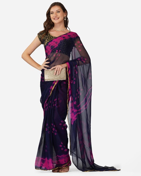 Sina Bandhani Saree – Pratibha Sarees