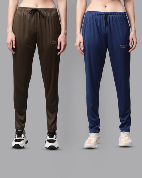 Buy Blue & Brown Track Pants for Women by MACK VIMAL Online