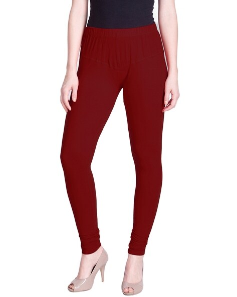 Buy Maroon Leggings for Women by LYRA Online