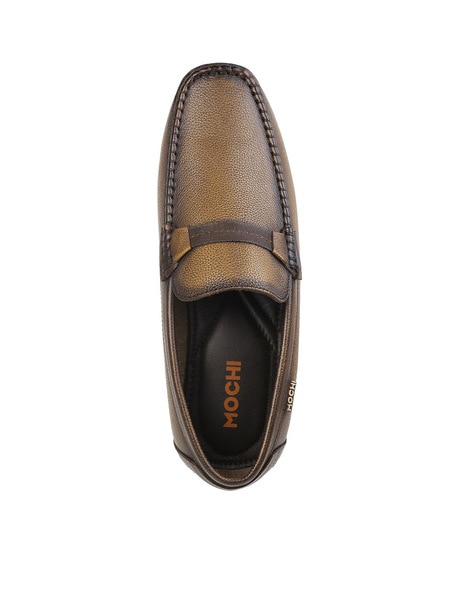 Buy Mochi Men Brown Formal Moccasin Online - Mochi Shoes