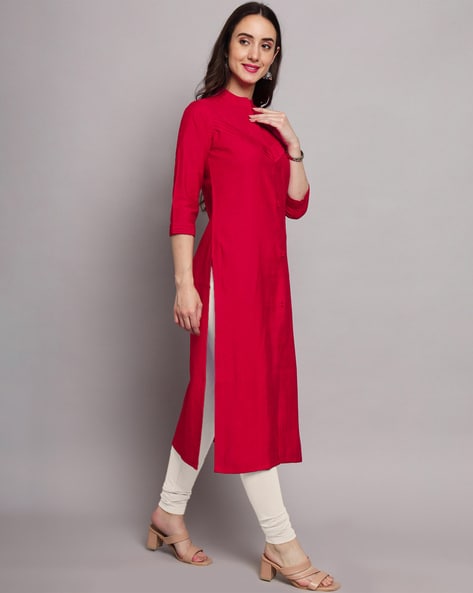 Buy front button kurti for women latest design in India @ Limeroad