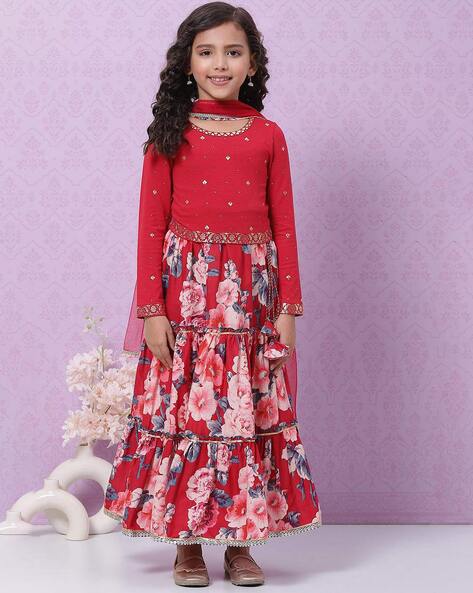 Buy Black Ethnic Wear Sets for Girls by BIBA Online | Ajio.com