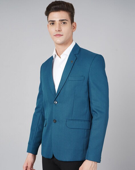 Teal deals colour blazer