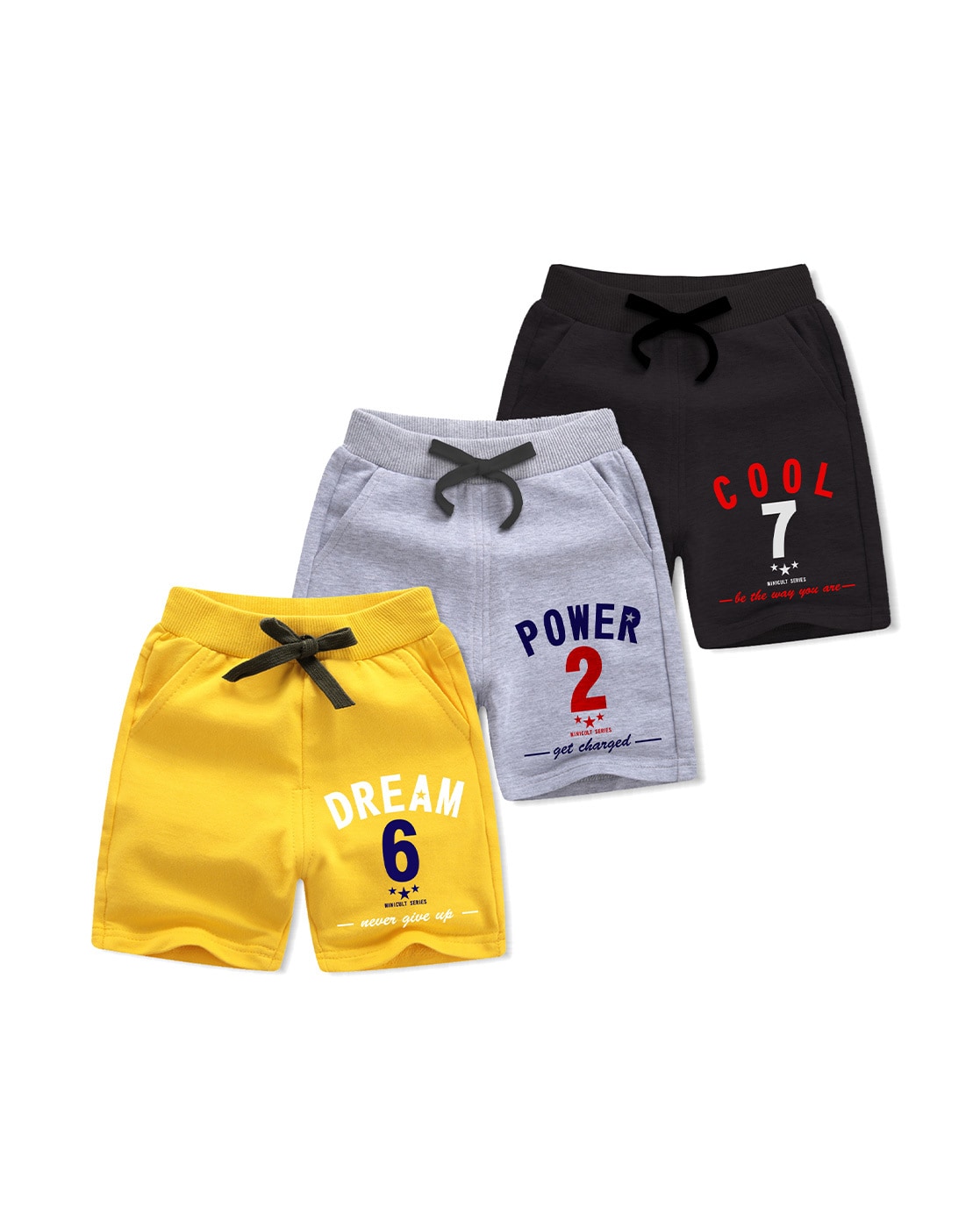 Buy Yellow Shorts & 3/4ths for Boys by Minicult Online