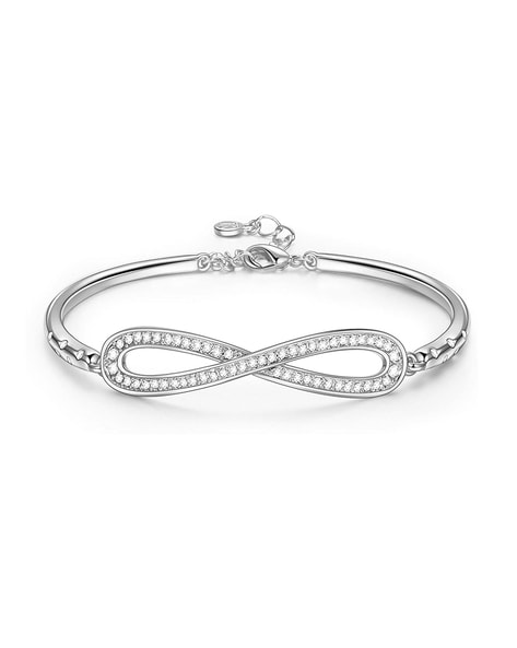 Sterling Silver Delicate Infinity Bracelet – Sterling Forever