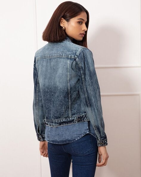 VANGULL Brand Denim Jacket Women Jeans Overcoat Ladies Jackets Tops Turn  Down Collar Slim Jeans Top for Women Student Jacket | Wish