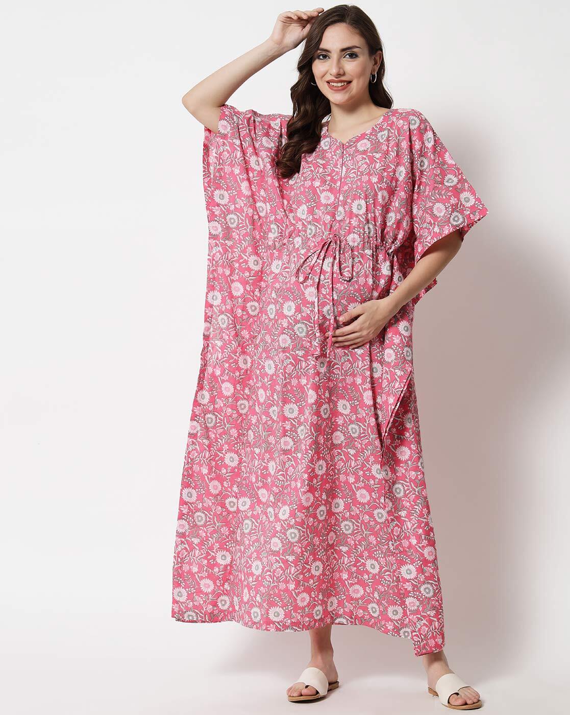 Floral print shop kaftan dress