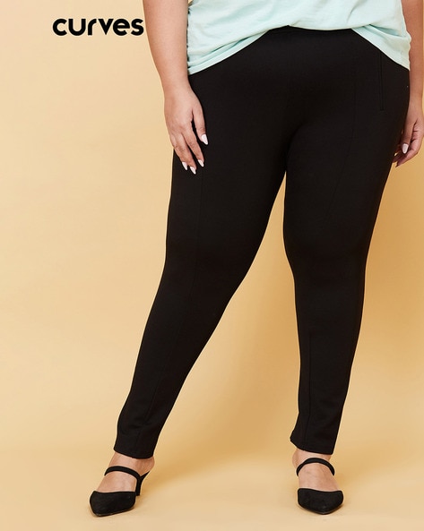 Plus Size Black Treggings