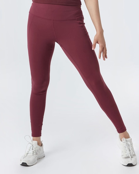 Maroon high waisted outlet leggings