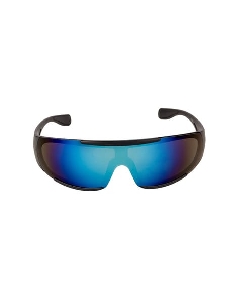 Buy NuVew UV Protected Unisex Sports Sunglasses - (Yellow Lens | Black  Frame | Medium Size) Online at Best Prices in India - JioMart.