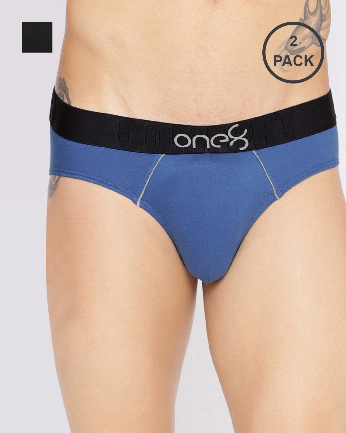 Buy EURO Men Assorted Solid 100% Cotton Pack of 5 Briefs Online at