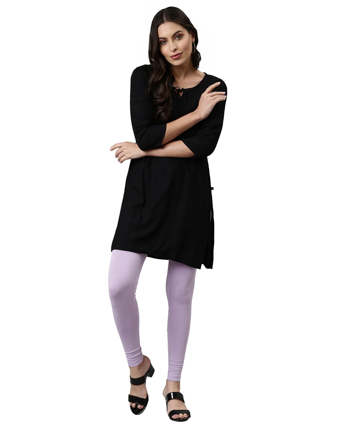 Discover 232+ black dress leggings latest