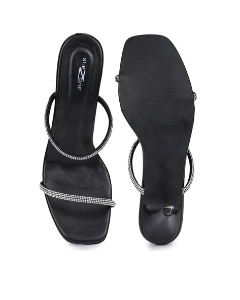 Zara black strappy online sandals