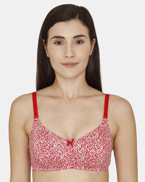 Buy Clovia Double Layered Non Wired Full Coverage T-Shirt Bra - White at  Rs.305 online