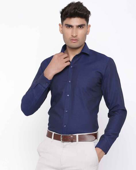 Men's Guide to Matching Pant Shirt Color Combination - LooksGud.com | Blue shirt  combination, Blue shirt men, Shirt outfit men