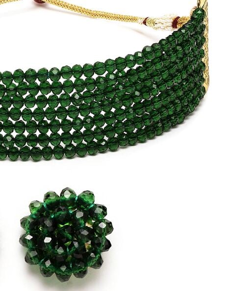 TRADITIONAL LONG CRYSTAL BEADS NECKLACE FOR WOMEN