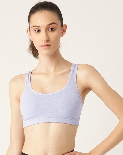 Buy online Purple Solid Sports Bra from lingerie for Women by Lady Lyka for  ₹259 at 13% off