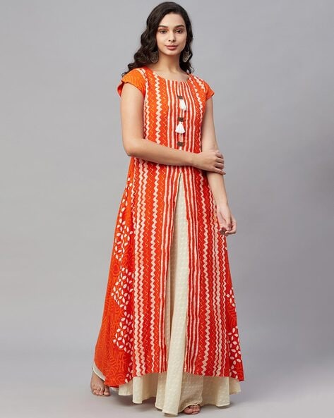 Buy HARRICA Fashion Women's Premium Moss Satin Kurti Long Kurta Dress  Digital Printed Maxi Gown Floor Length Anarkali Casual Kurti Sleevless  Kurti for Women & Girls Online at Best Prices in India -