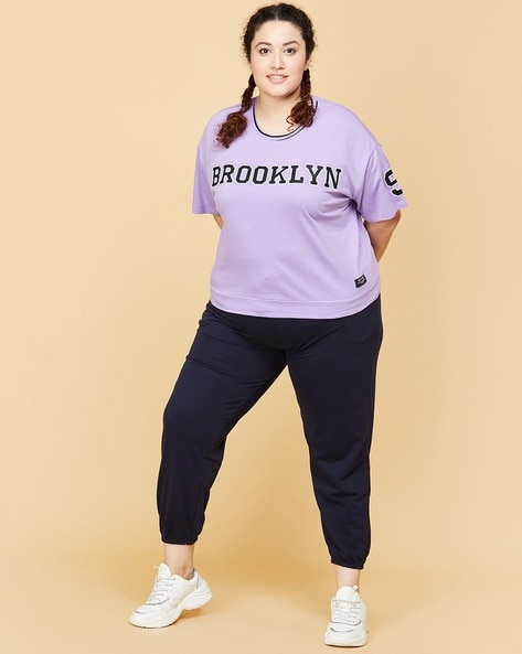 Plus size joggers discount set