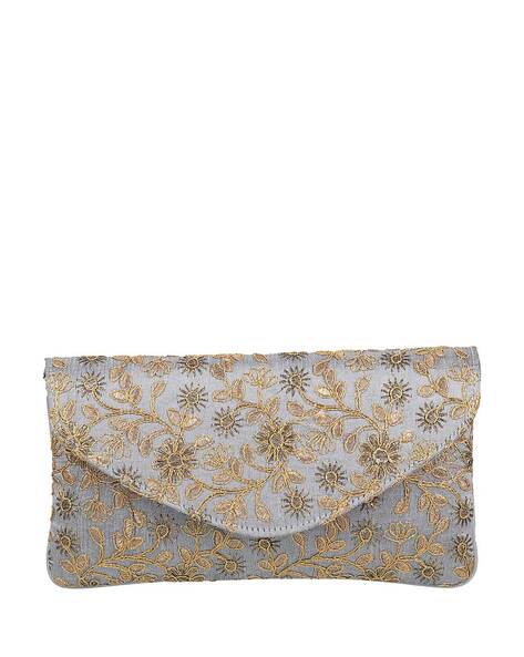 Buy Grey Clutches Wristlets for Women by Metro Online Ajio