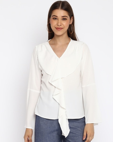 Buy White Tops for Women by Mayra Online