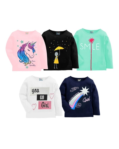 Girls Long Sleeve Girl Graphic Tee