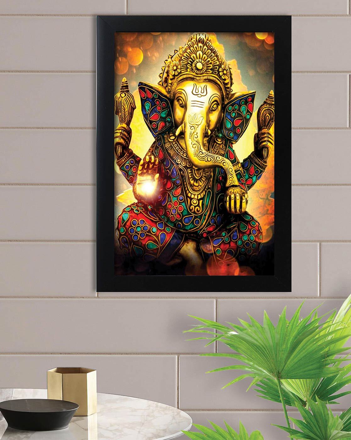 Arabs Lord Shiva Metal Wall Art Decor for Living room Stylish for Hall  Bedroom Kids Room Kitchen Office  Wall Hanging Decoration for Home  Decor Size 50 X 40 cm Black 