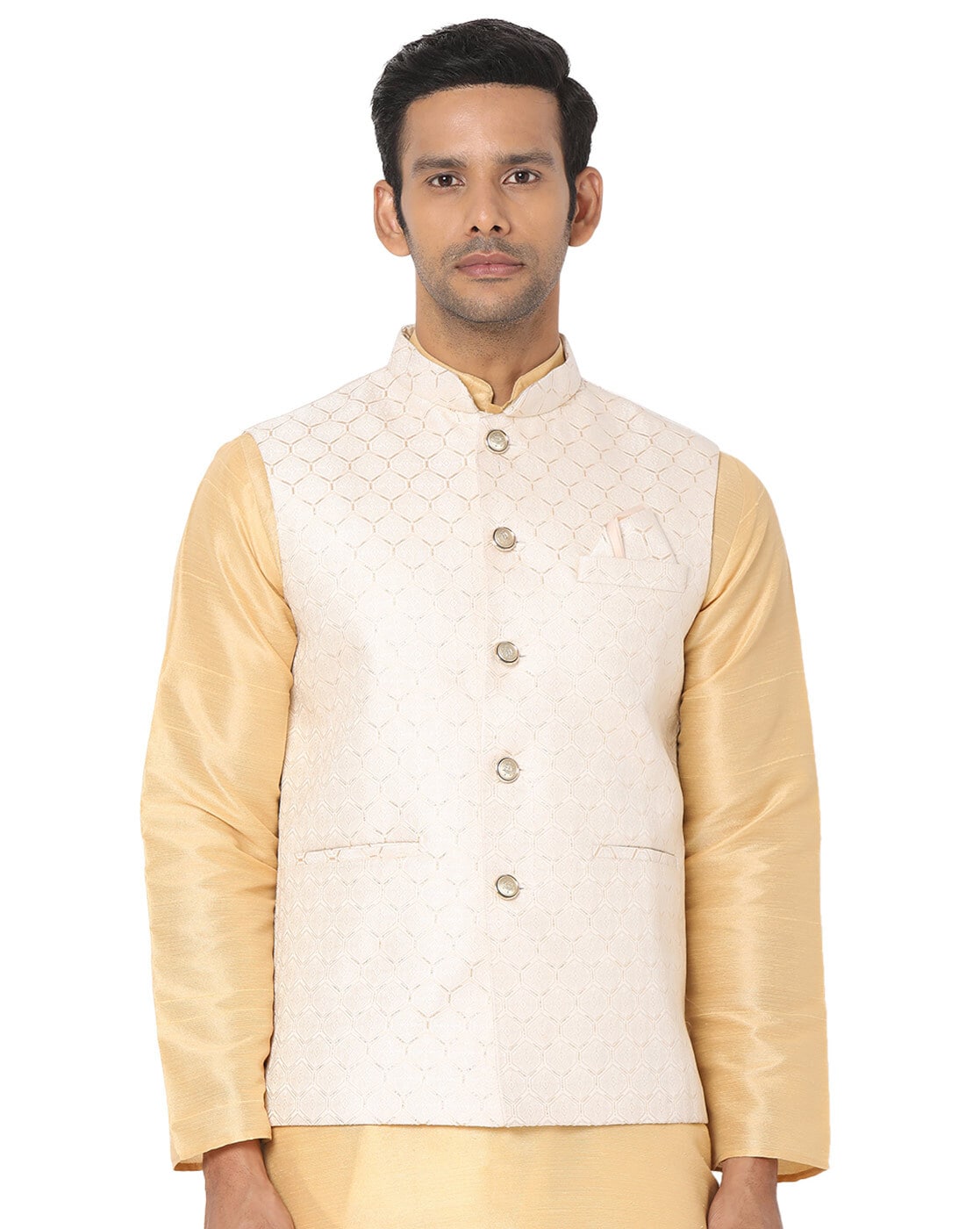 Festive Wear Thread Embroidered Nehru Jacket Set... | Festival wear, Nehru  jackets, How to wear