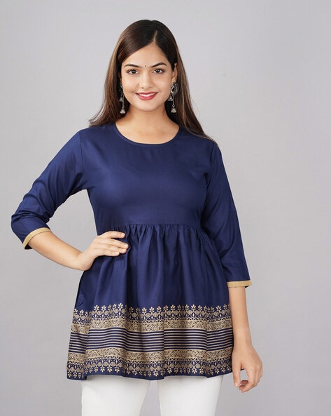 Buy cotton tunics for women under 500 in India @ Limeroad