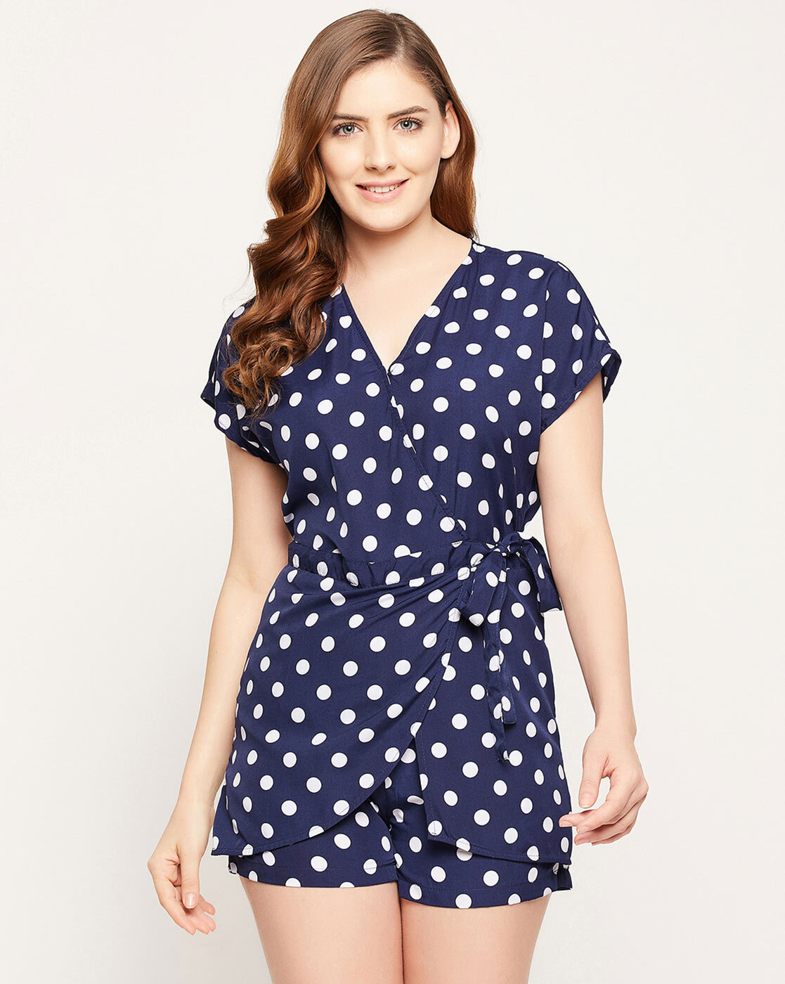 Navy polka sale dot playsuit