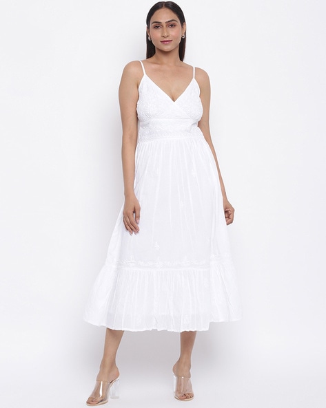 Fabindia top white dress