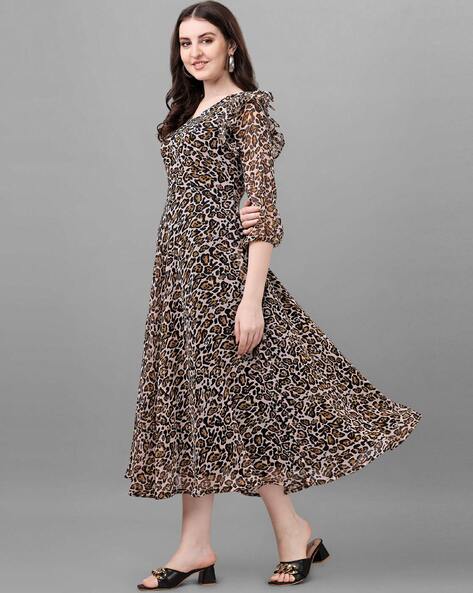 Animal print womens discount dresses