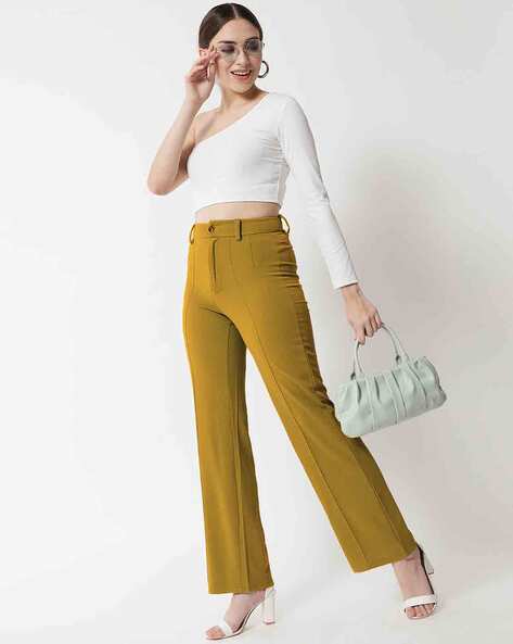 Buy Brown Trousers & Pants for Women by KOTTY Online