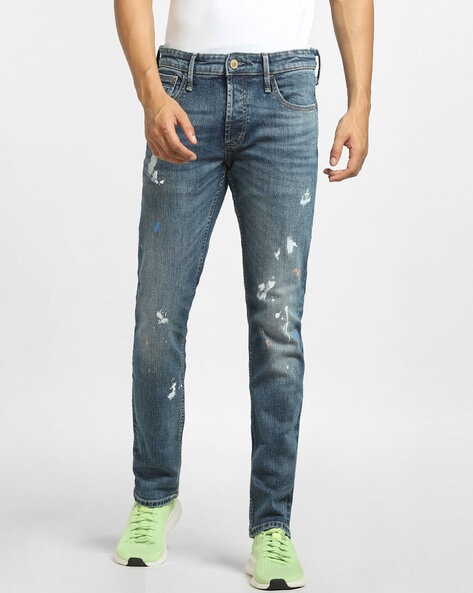 Jack & Jones Mid-Washed Distressed jeans