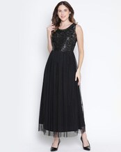 Buy Black & Beige Dresses for Women by Molcha Online