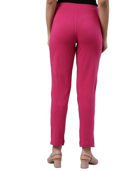 Lyra Slim Fit Women Pink Trousers - Buy Lyra Slim Fit Women Pink Trousers  Online at Best Prices in India | Flipkart.com