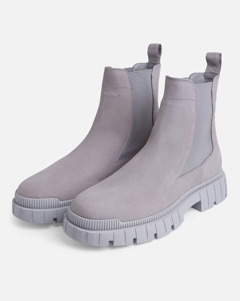 Chelsea hot sale grey boots