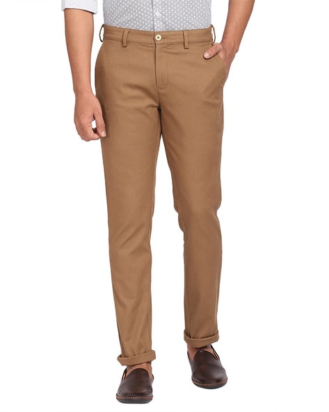 Buy Colorplus Dyed Slim Fit Trouser Online at Best Prices in India -  JioMart.