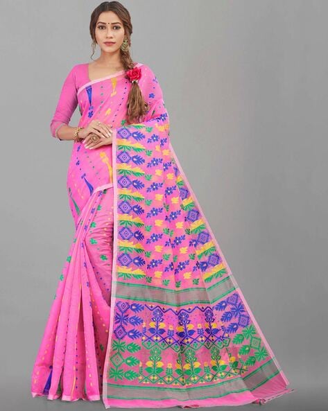 Buy Pink Sarees for Women by Choiceit Online