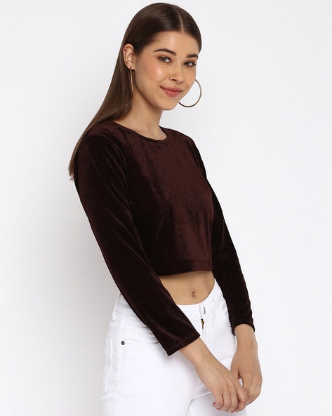 Buy Brown Tops for Women by Mayra Online