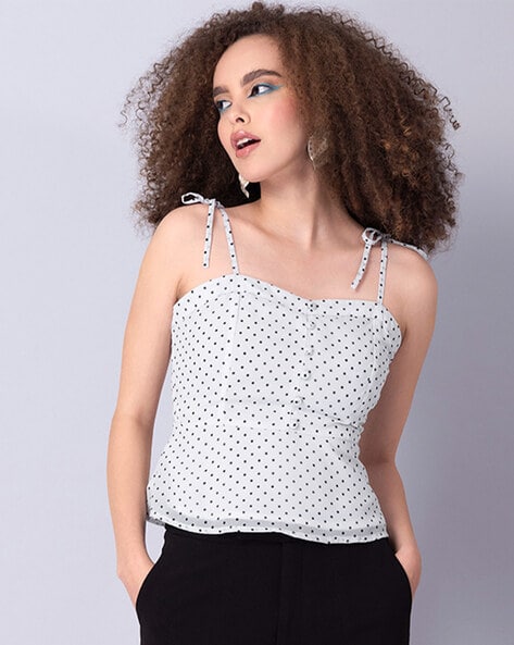 Missguided polka dot top online