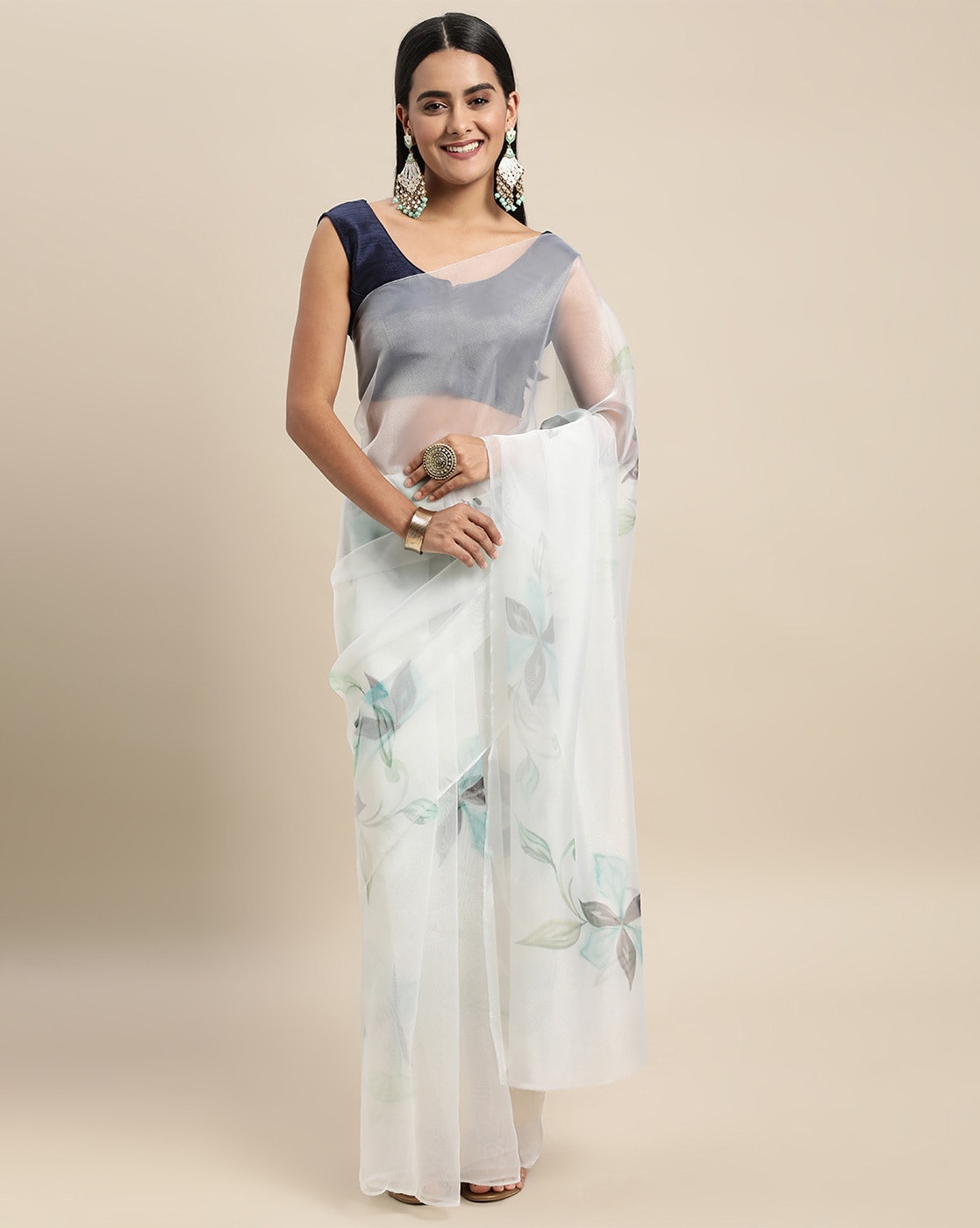 Buy Green Sarees for Women by AARRAH Online | Ajio.com