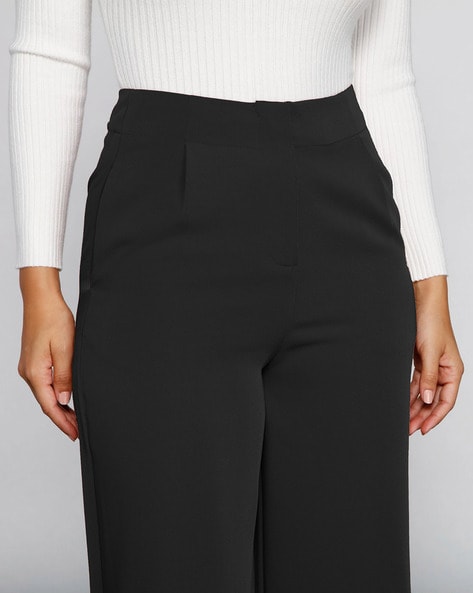 Buy Black Trousers & Pants for Women by ADDYVERO Online