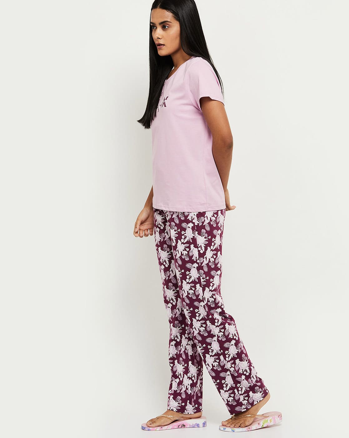 Ka na ta pajamas pants purple かなた パジャマ（Buy Lavender