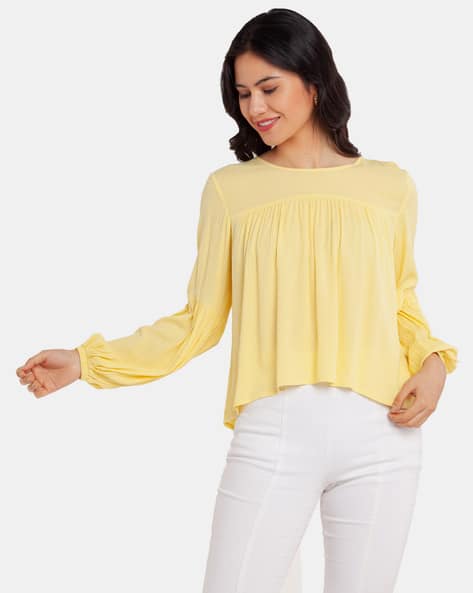 Zink London Round-Neck Full-Sleeve Top