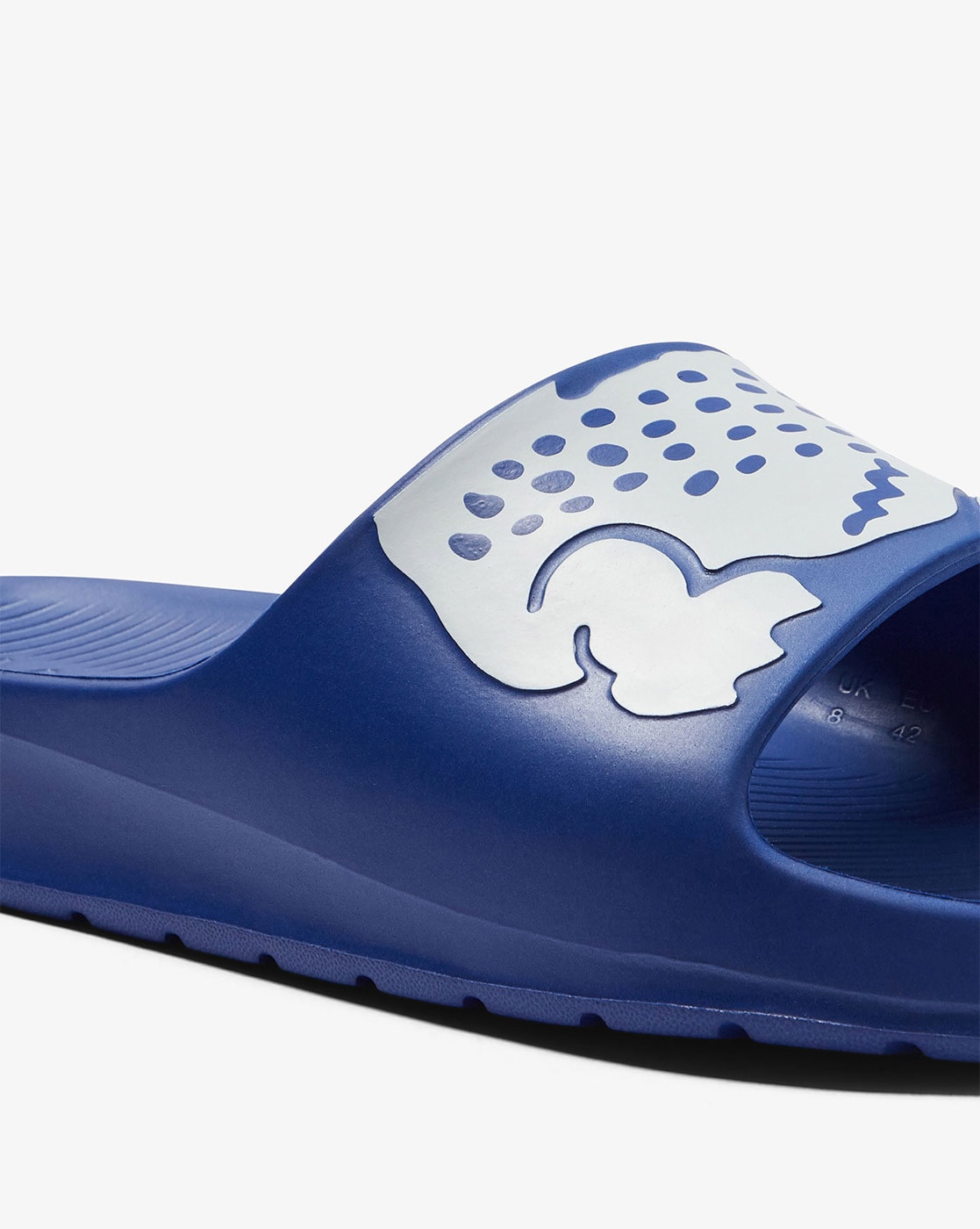 Lacoste blue online slides