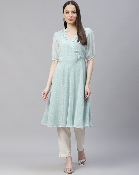 Jompers Micro Print A-line Kurta