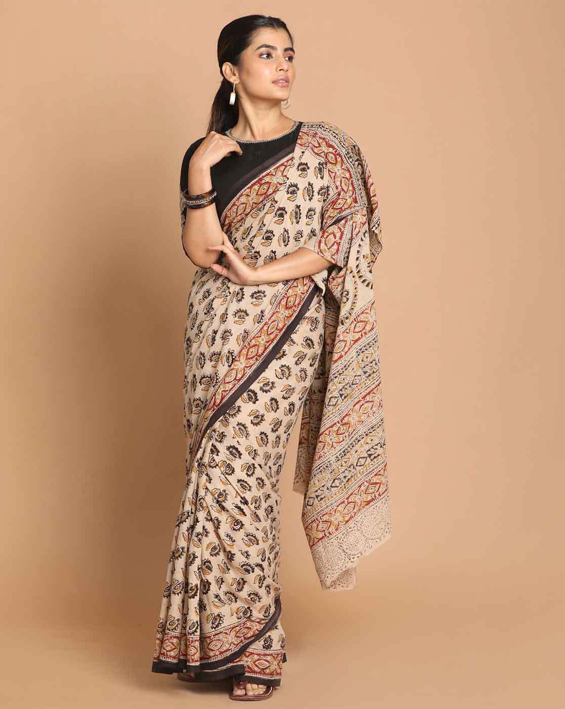 Buy Brown Sarees for Women by SERONA FABRICS Online | Ajio.com