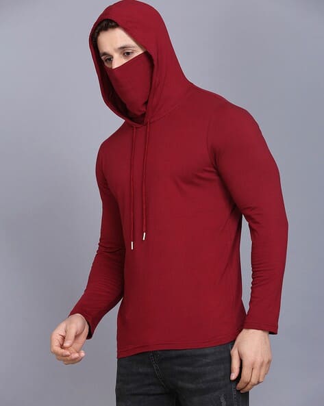 Buy Maroon Tshirts for Men by TEEFOX Online